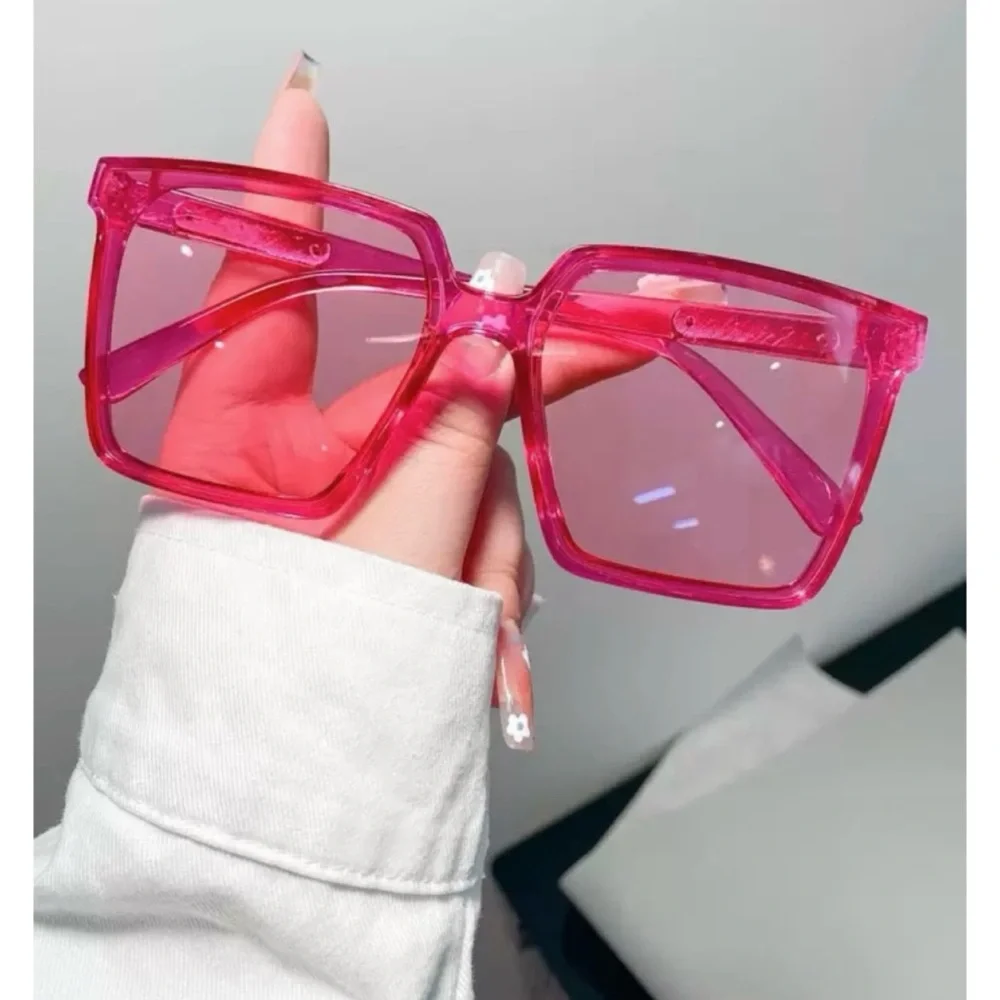 (NIB) RENNES • Hot Pink Square Frame Fashion Glasses - Picture 16 of 16